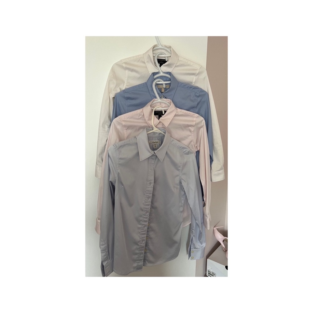 Set of 4 Banana Republic work shirts